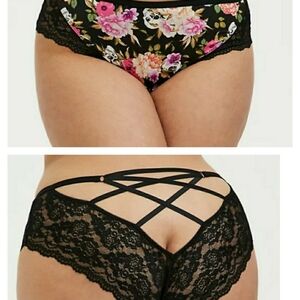 🆕 SZ LARGE SKULL FLORAL MICROFIBER LACE & LATTICE BACK